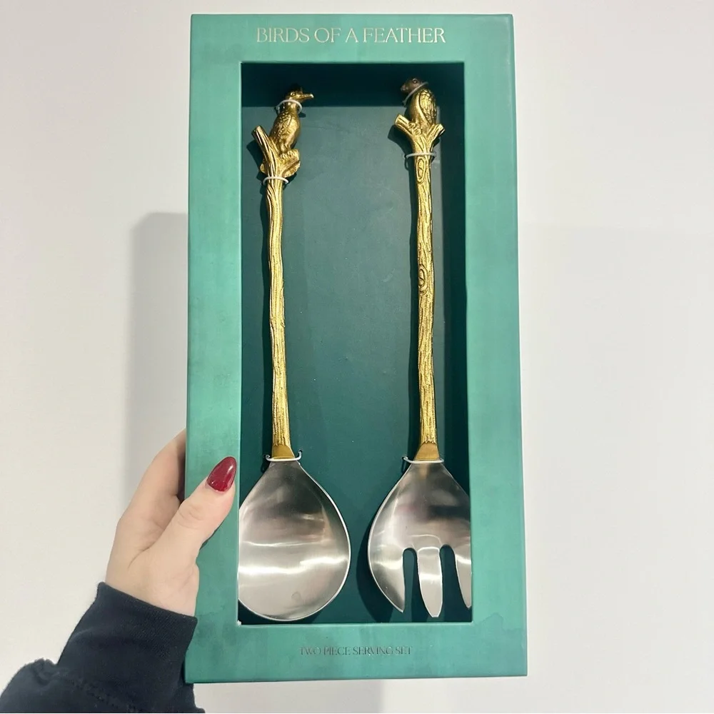 NEW Anthropologie Loro Bird Serving Set NWT